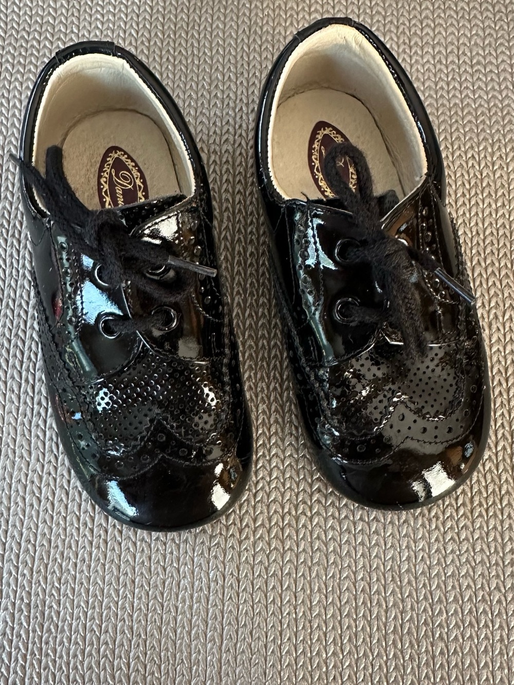 Italian Black Patent Leather Toddler Dress Shoes